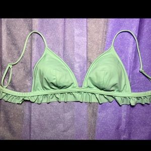 Ruffle Seafoam Bikini Top